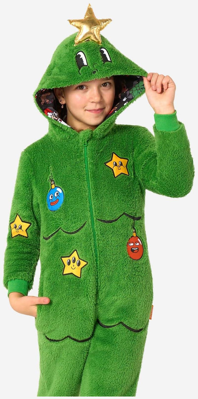 OppoSuits Kids' Onesies Merry Jinglejoy - Tree Onesie