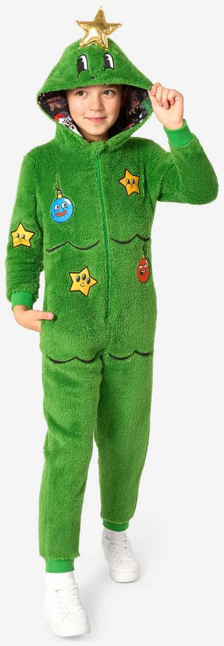 OppoSuits Kids' Onesies Merry Jinglejoy - Tree Onesie