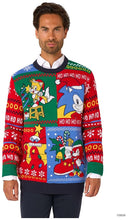 OppoSuits Adults' Knitted Sweaters Sonic Christmas Sweater