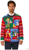 OppoSuits Adults' Knitted Sweaters Sonic Christmas Sweater