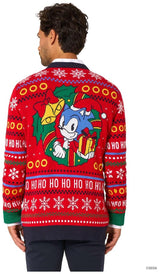 OppoSuits Adults' Knitted Sweaters Sonic Christmas Sweater