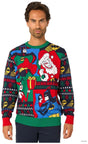 OppoSuits Adults' Knitted Sweaters Batman Christmas Sweater