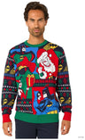 OppoSuits Adults' Knitted Sweaters Batman Christmas Sweater