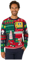 OppoSuits Adults' Knitted Sweaters SpongeBob Christmas Sweater