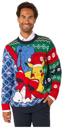 OppoSuits Adults' Knitted Sweaters Pokemon Holiday Sweater