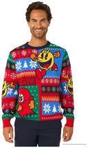 OppoSuits Adults' Knitted Sweaters Pac-Man Christmas Sweater