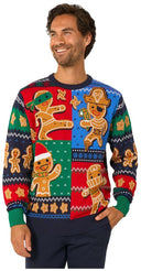 OppoSuits Adults' Knitted Sweaters Gingerbread Christmas Sweater