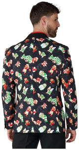 Stylish OppoSuits Super Mario Bros Blazer for Game Nights Halloween Parties and Retro-Themed Events