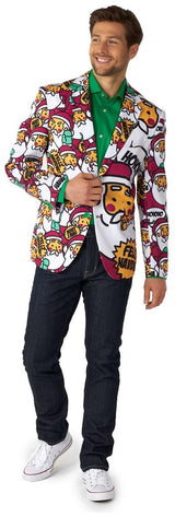 Stylish OppoSuits Men Blazer Cool Claus for Christmas Parties and Holiday Celebrations