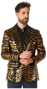 Shiny OppoSuits Tiger Royale Blazer for Parties Events and Dancefloor Fun