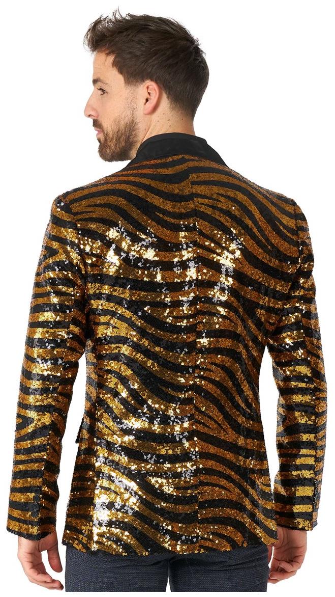Shiny OppoSuits Tiger Royale Blazer for Parties Events and Dancefloor Fun