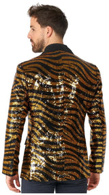 Shiny OppoSuits Tiger Royale Blazer for Parties Events and Dancefloor Fun