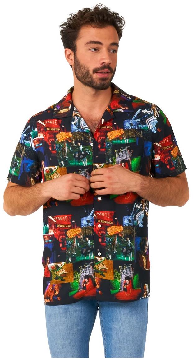 OppoSuits Men's Hawaiian Shirts SHIRT Short Sleeve BeetlejuiceT