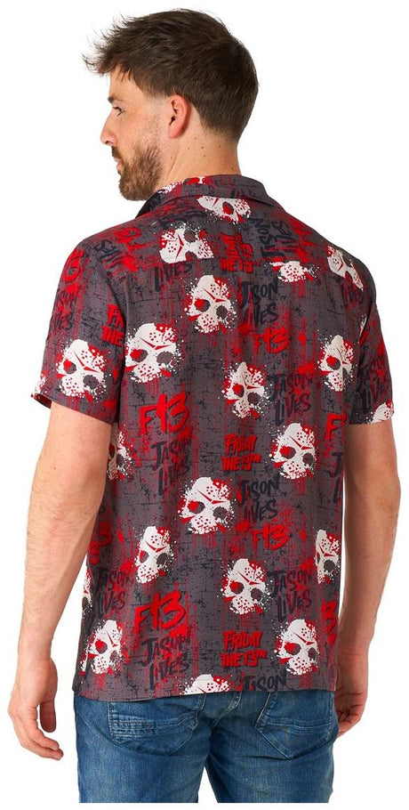 OppoSuits Friday the 13th Hawaiian Shirt for Summer Camp Trips Horror Themed Parties