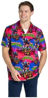 OppoSuits TMNT Hawaiian Shirt for Summer Parties and Teenage Mutant Ninja Turtles Fans