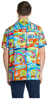OppoSuits Men's Hawaiian Shirts SpongeBobT Breakfast
