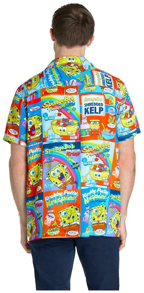 OppoSuits Men's Hawaiian Shirts SpongeBobT Breakfast