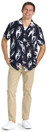 Ghostface Hawaiian Shirt for Halloween Parties Summer Festivals and Horror Movie Fans