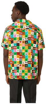 OppoSuits Men's Hawaiian Shirts MinecraftT - Pixel Perfect