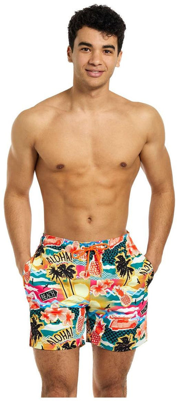 OppoSuits Men's Swim Shorts Aloha Hero