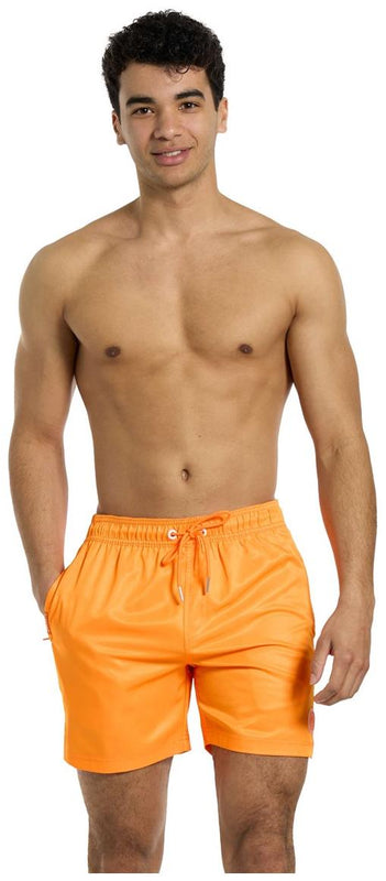 OppoSuits Men's Swim Shorts Neon Vivid Orange