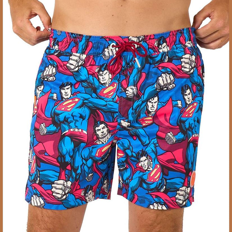 OppoSuits Men's Swim Shorts SupermanT - Man of Tomorrow