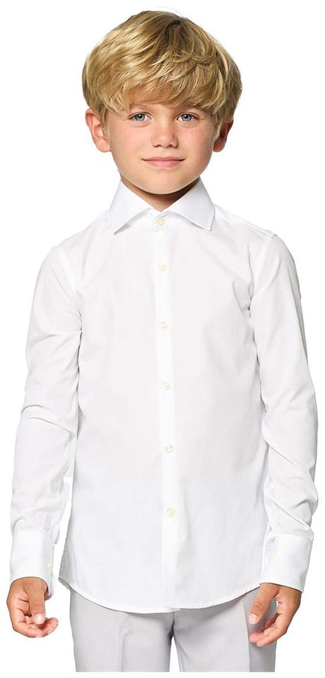 OppoSuits Boys' Shirts SHIRT LS White Knight Boys