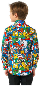 OppoSuits Boys' Shirts SHIRT LS Super Mario Boys