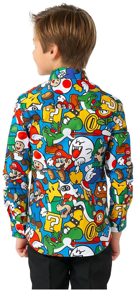 OppoSuits Boys' Shirts SHIRT LS Super Mario Boys