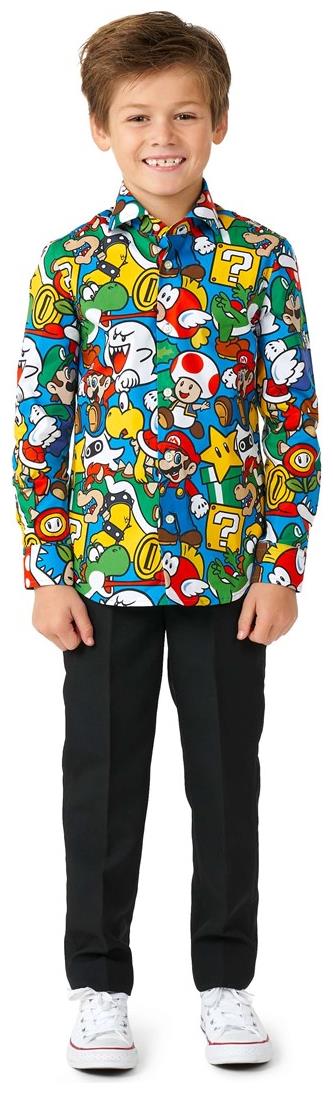 OppoSuits Boys' Shirts SHIRT LS Super Mario Boys
