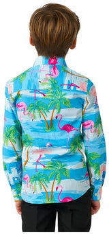 OppoSuits Boys' Shirts SHIRT LS Flaminguy Boys