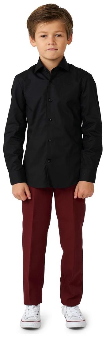 OppoSuits Boys' Shirts SHIRT LS Black Knight Boys