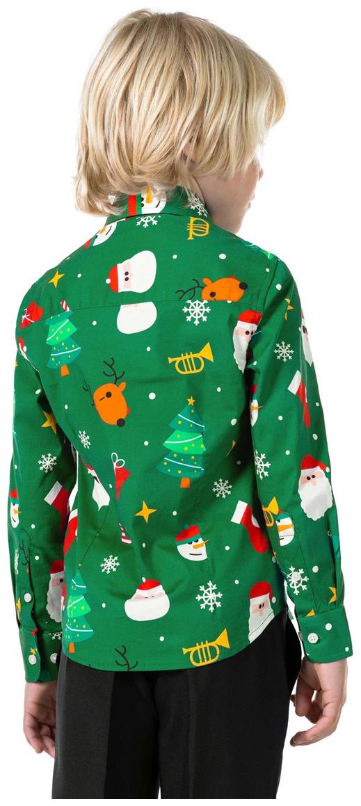 OppoSuits Boys' Shirts SHIRT LS Festivity Green Boys