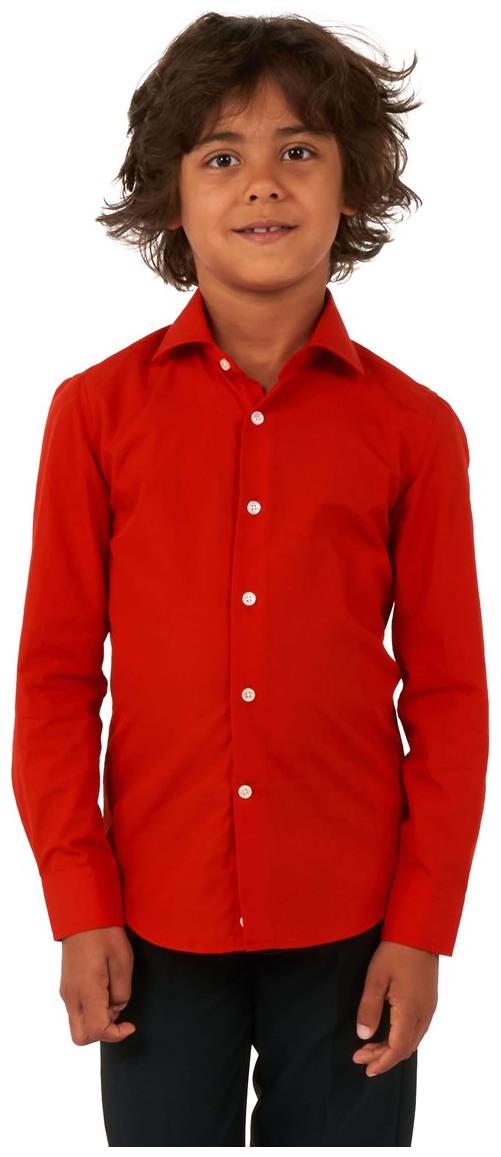 OppoSuits Boys Red Devil Button Up Shirt for Halloween Christmas and Special Occasions