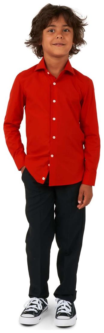 OppoSuits Boys' Shirts SHIRT LS Red Devil boys