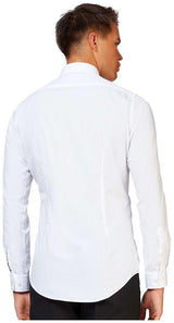 Stylish OppoSuits White Button Up Shirt for Formal Events and Holiday Gatherings