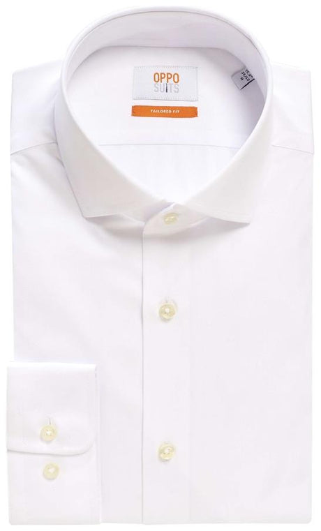 Stylish OppoSuits White Button Up Shirt for Formal Events and Holiday Gatherings