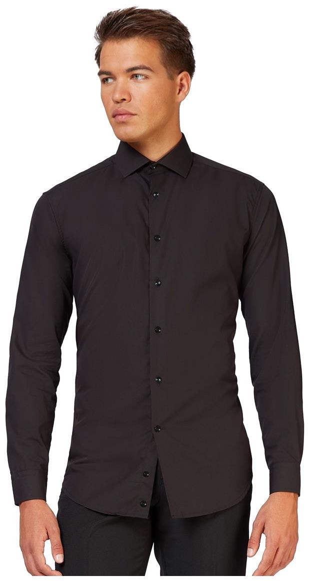 Stylish Black Dress Shirt for Men Perfect for Suits and Any Formal Occasion