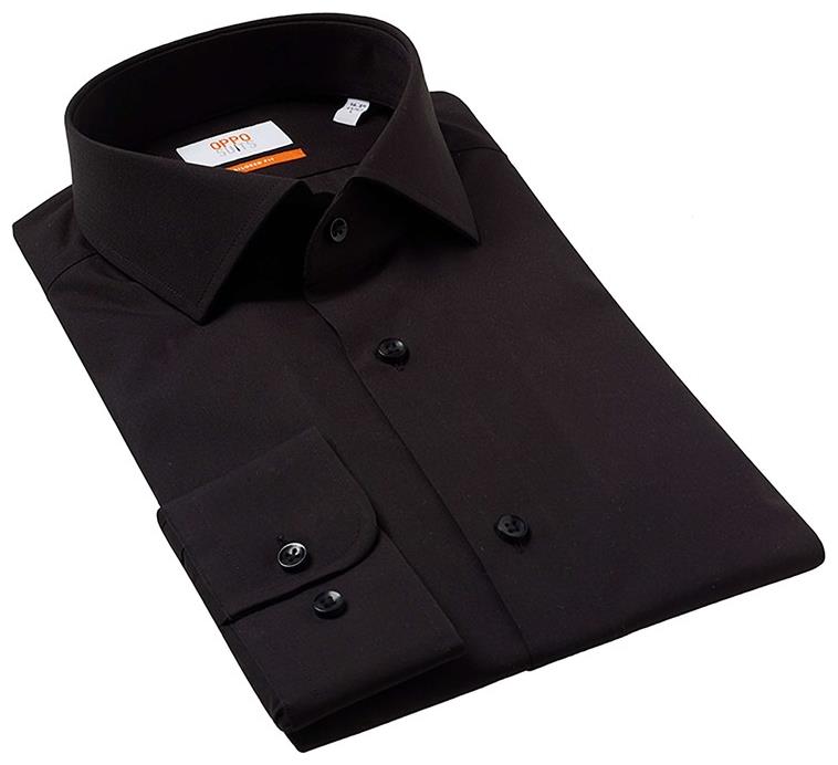 OppoSuits Men's Shirts SHIRT LS Black Knight