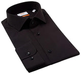 OppoSuits Men's Shirts SHIRT LS Black Knight