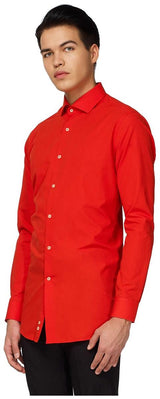 Stylish OppoSuits Red Dress Shirt for Festive Events and Formal Occasions