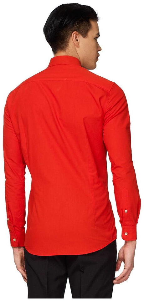 Stylish OppoSuits Red Dress Shirt for Festive Events and Formal Occasions