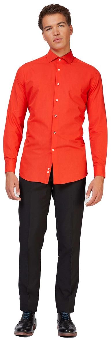 OppoSuits Men's Shirts SHIRT LS Red Devil