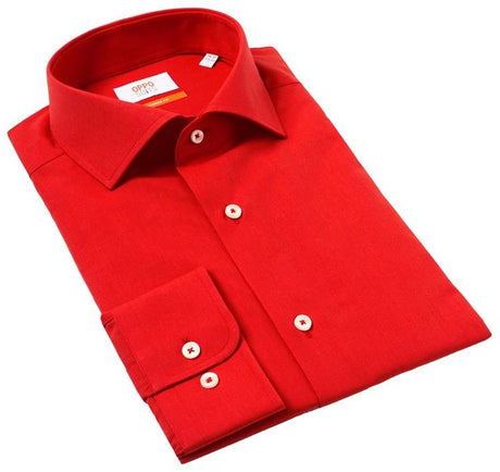 Stylish OppoSuits Red Dress Shirt for Festive Events and Formal Occasions
