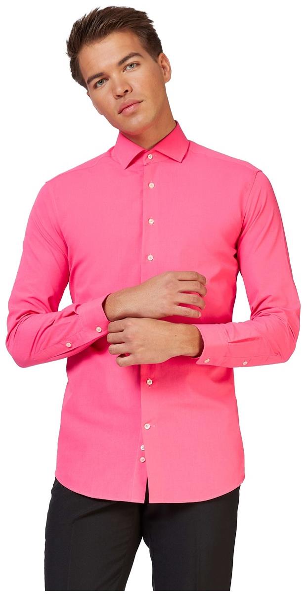 Stylish OppoSuits Pink Men's Shirt for Parties Weddings and Casual Wear