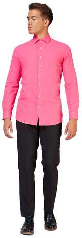 Stylish OppoSuits Pink Men's Shirt for Parties Weddings and Casual Wear