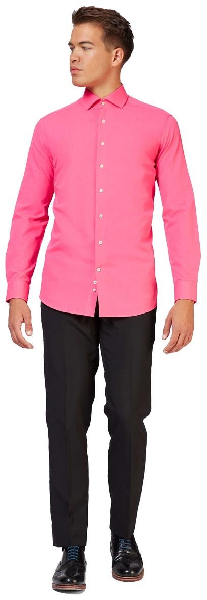 OppoSuits Men's Shirts SHIRT LS Mr. Pink