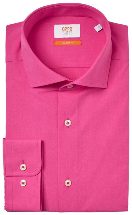 Stylish OppoSuits Pink Men's Shirt for Parties Weddings and Casual Wear