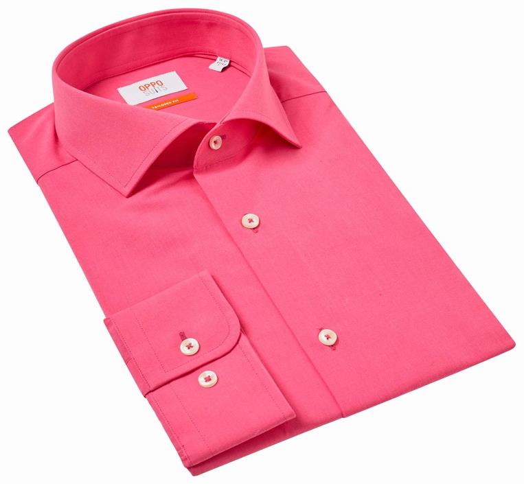 OppoSuits Men's Shirts SHIRT LS Mr. Pink
