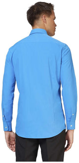 Stylish OppoSuits Men's Blue Steel Shirt for Parties Dances and Everyday Wear